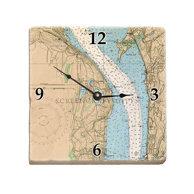 Haverstraw, NY - Marble Desk Clock