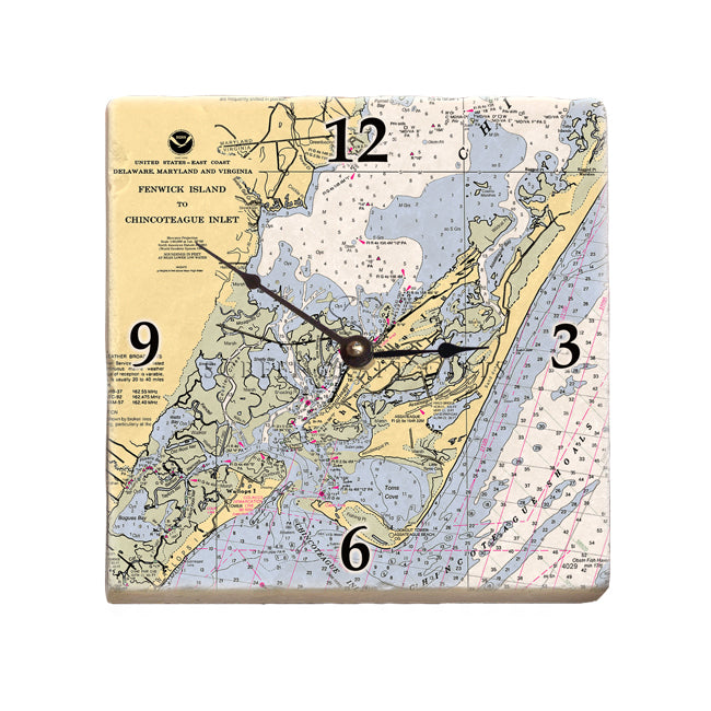 Chincoteague, VA- Marble Desk Clock