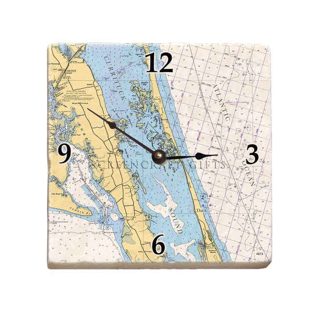 Duck, NC - Marble Desk Clock