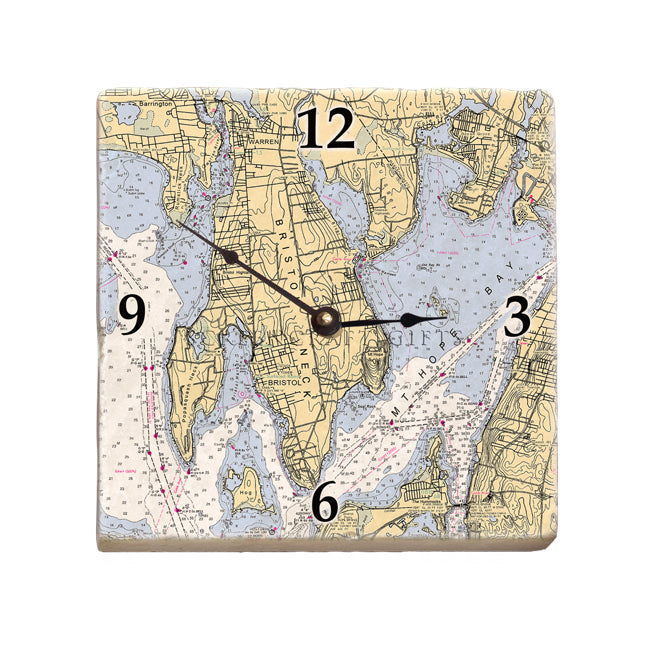 Bristol, RI- Marble Desk Clock