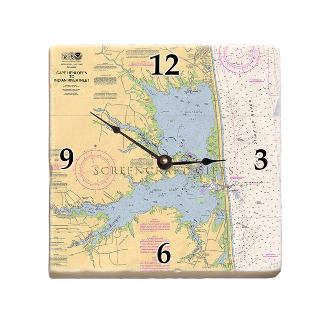 Rehoboth Beach, DE- Marble Desk Clock