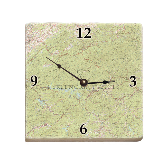 Great Smoky Mountains National Park-  Marble Desk Clock