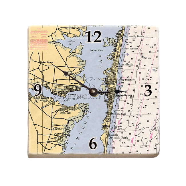 Seaside Park, NJ- Marble Desk Clock