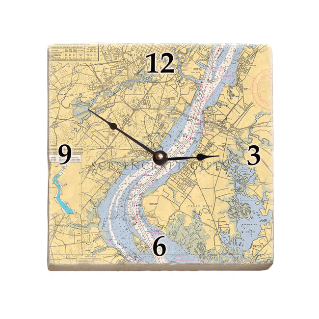 Wilmington, DE- Marble Desk Clock