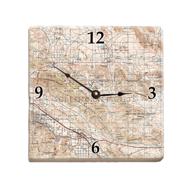 Joshua Tree National Park-  Marble Desk Clock