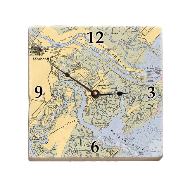 Savannah, GA- Marble Desk Clock
