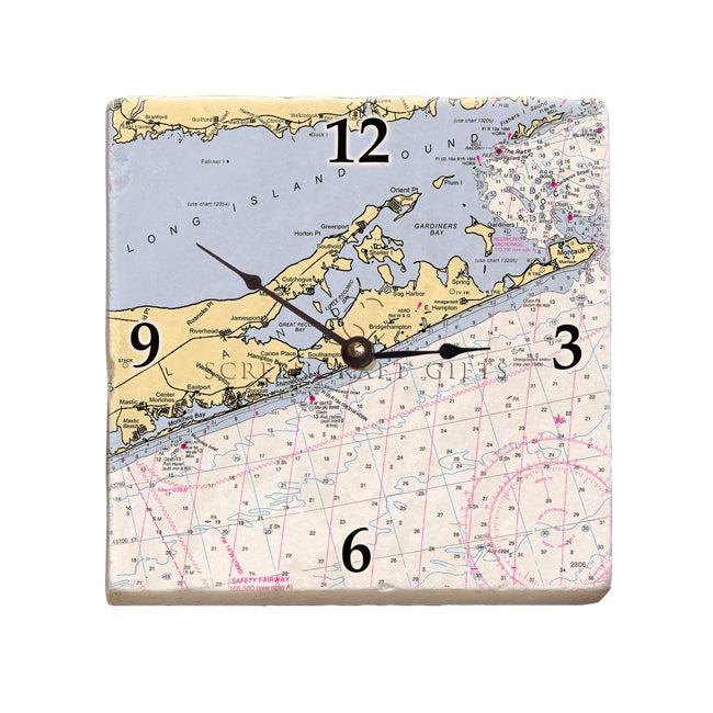 The Hamptons, NY- Marble Desk Clock