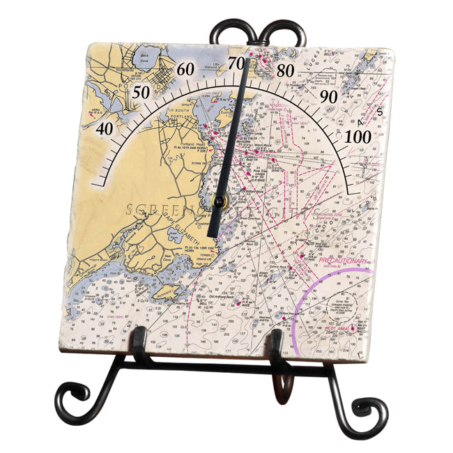 Cape Elizabeth, ME - Marble Thermometer