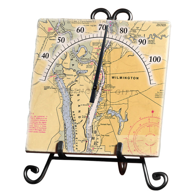 Eagle Island, NC - Marble Thermometer