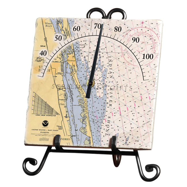 Vero Beach, FL - Marble Thermometer