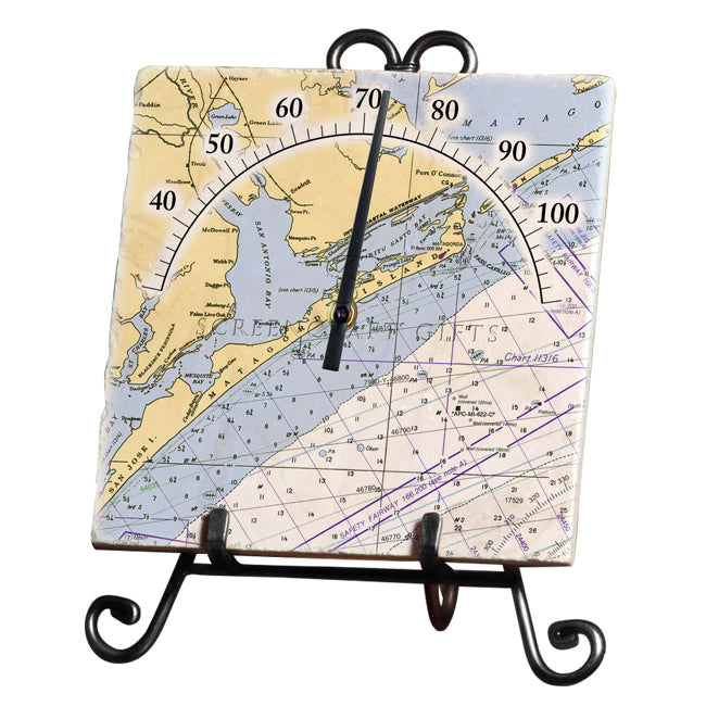 Matagorda Island, TX- Marble Thermometer