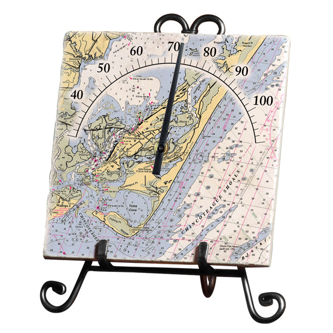 Chincoteague, VA - Marble Thermometer
