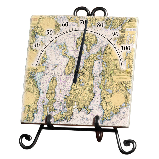 Narragansett Bay- Marble Thermometer