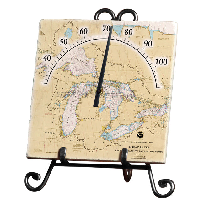 The Great Lakes - Marble Thermometer