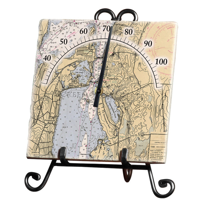 Tiverton, RI - Marble Thermometer