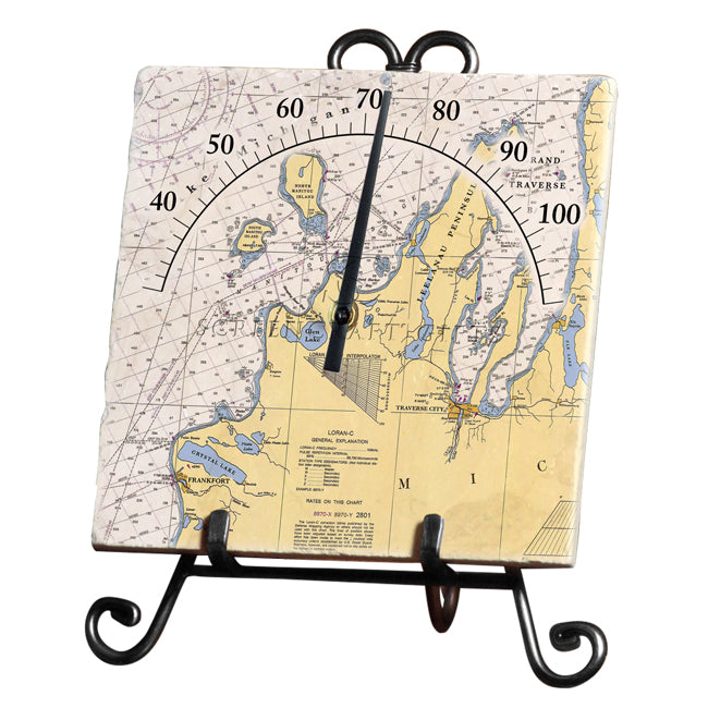 Traverse City, MI -  Marble Thermometer