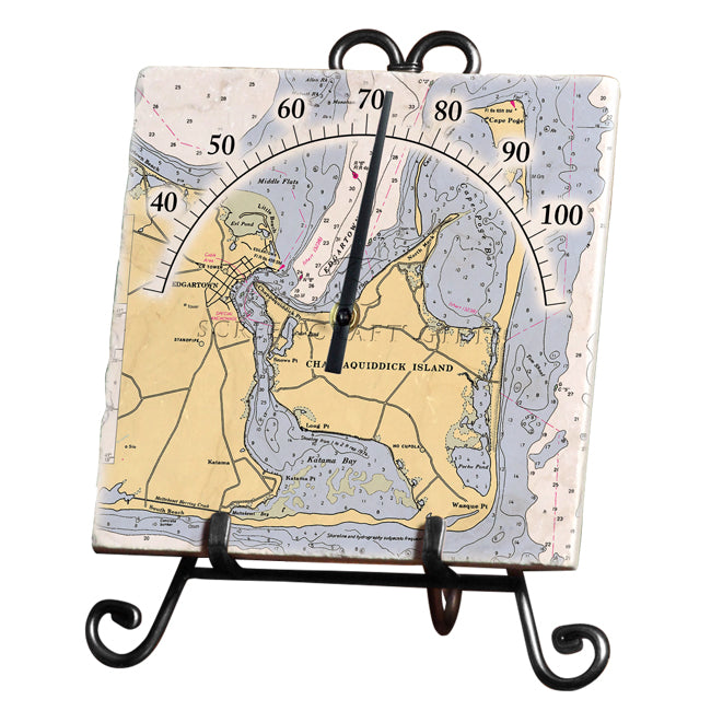 Chappaquiddick, MA- Marble Thermometer