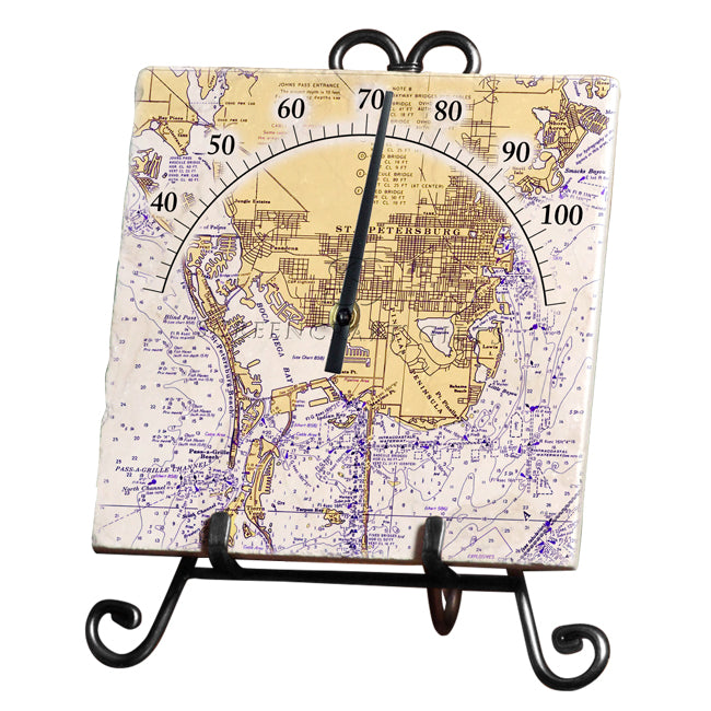 St. Petersburg, FL- Marble Thermometer