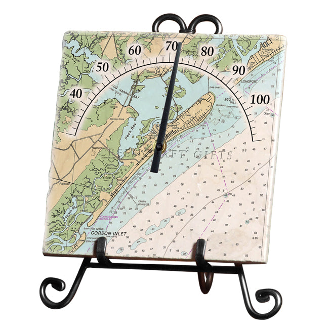 Ocean City, NJ - Marble Thermometer