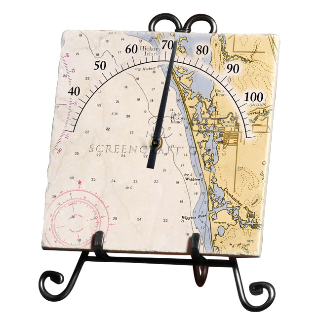Bonita Springs, FL - Marble Thermometer