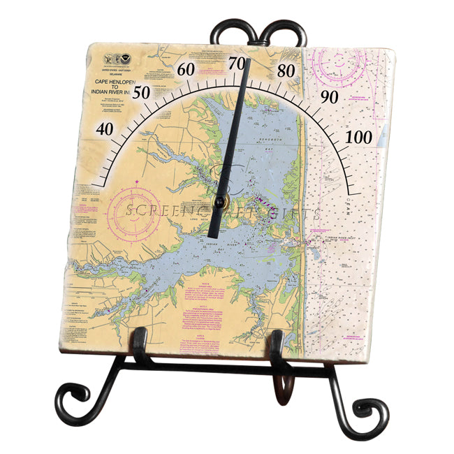 Rehoboth Beach, DE- Marble Thermometer