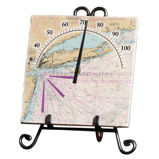 Long Island, NY  - Marble Thermometer