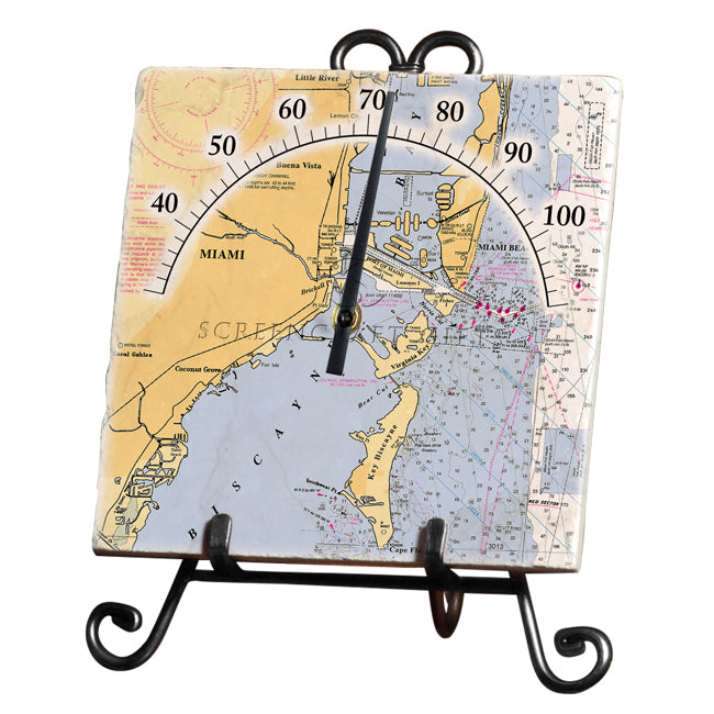 Miami, FL - Marble Thermometer