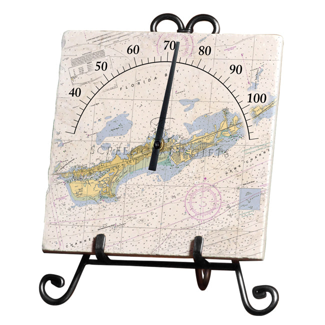 Marathon, FL - Marble Thermometer