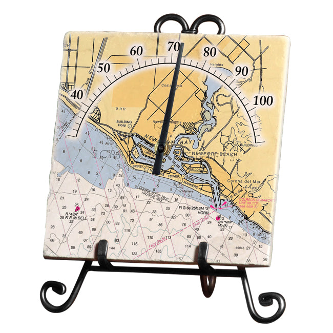 Newport Beach, CA- Marble Thermometer
