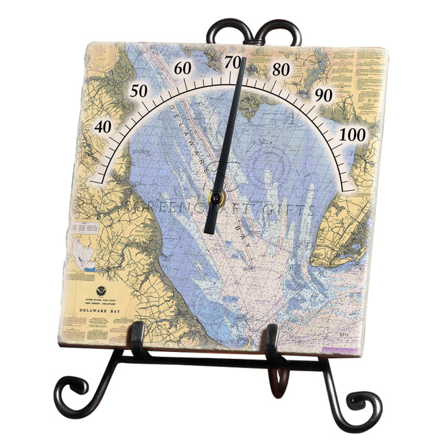 Delaware Bay- Marble Thermometer