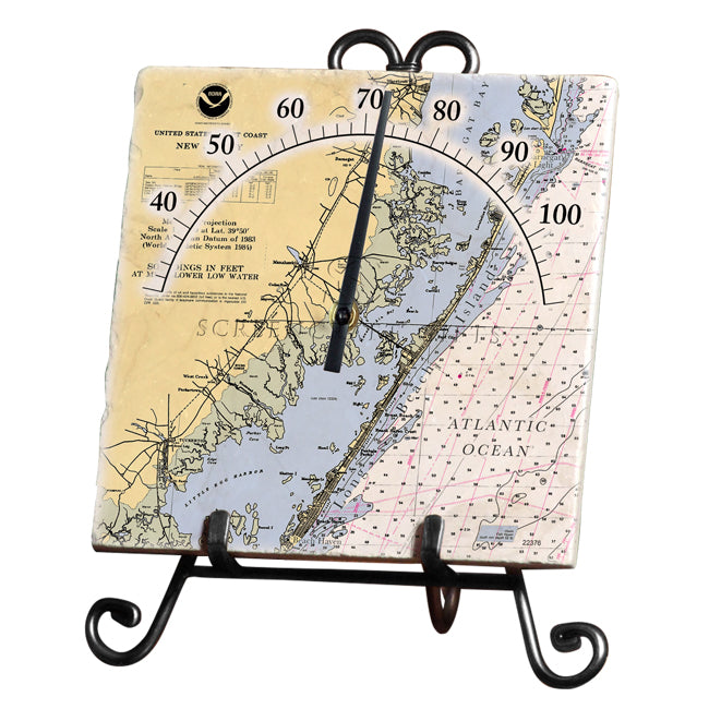 Long Beach Island, NJ- Marble Thermometer