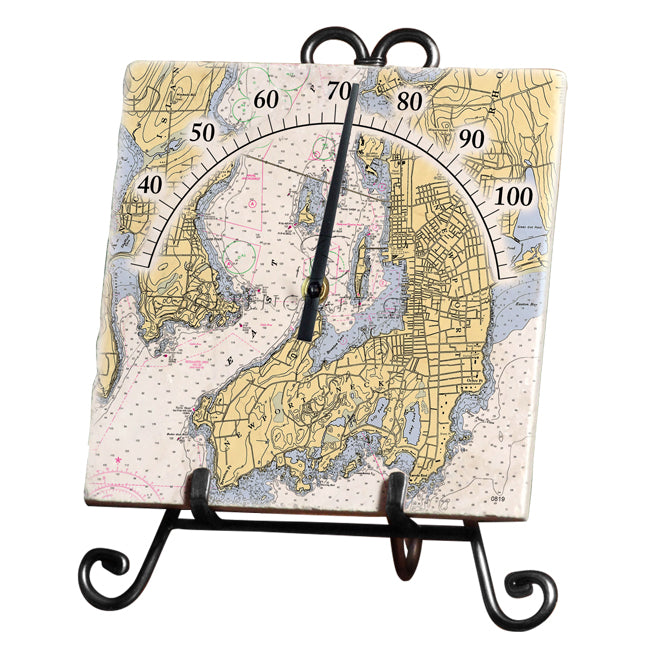 Newport, RI - Marble Thermometer