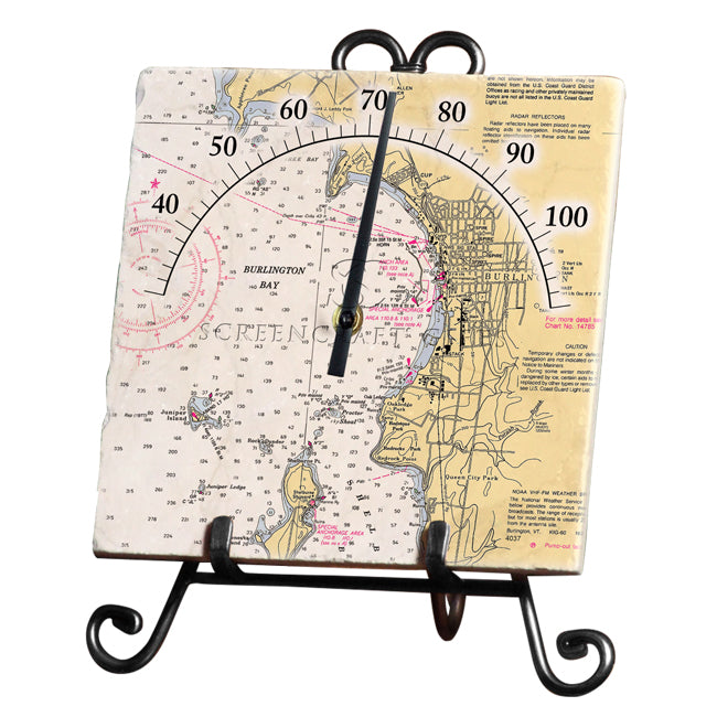 Burlington, VT - Marble Thermometer