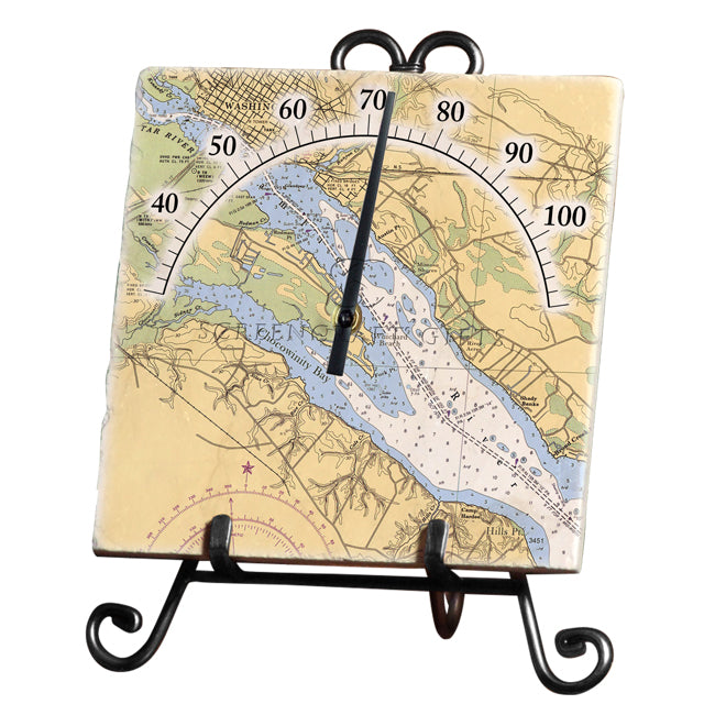 Washington, NC- Marble Thermometer