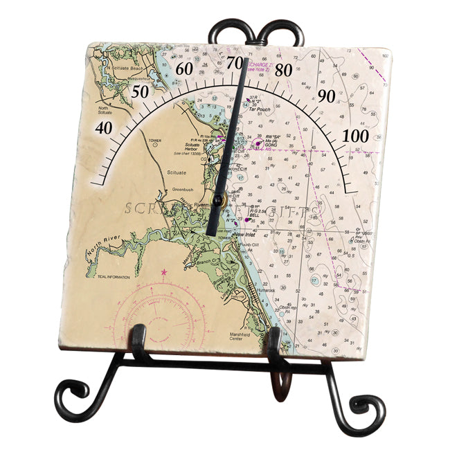 Scituate, MA - Marble Thermometer