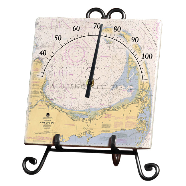 Cape Cod, MA - Marble Thermometer