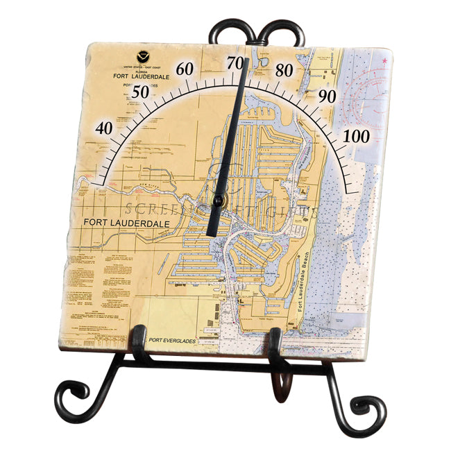 Fort Lauderdale, FL- Marble Thermometer