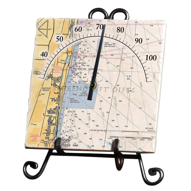 Deerfield Beach, FL - Marble Thermometer
