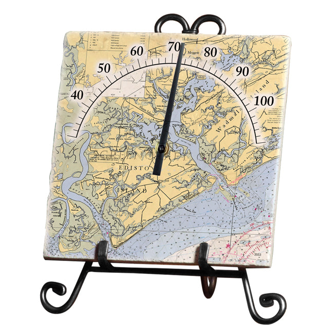 Edisto Island, SC - Marble Thermometer