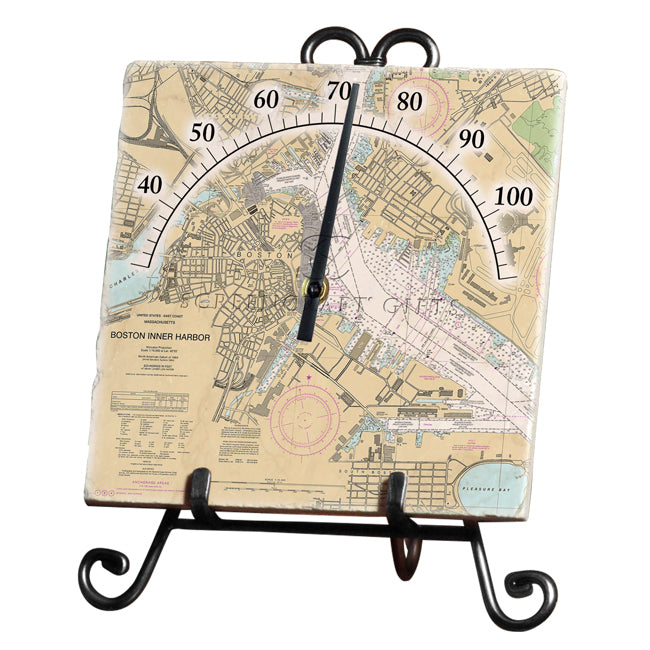 Boston, MA - Marble Thermometer
