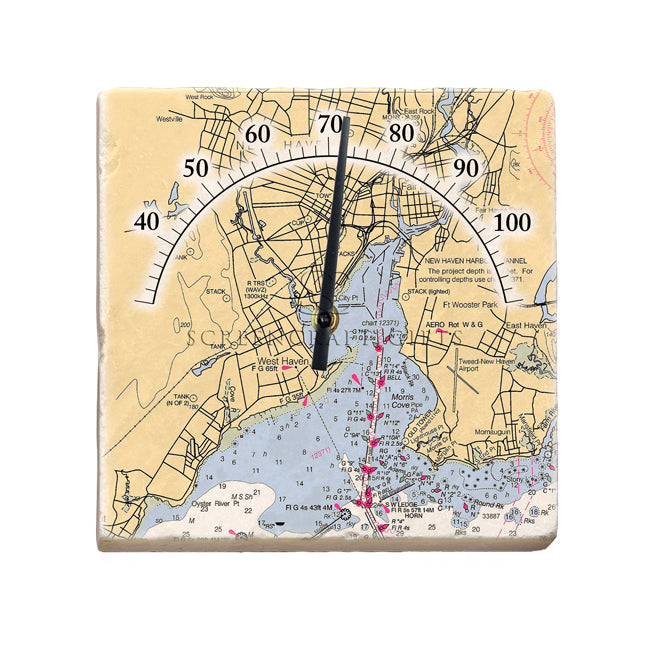 New Haven, CT - Marble Thermometer