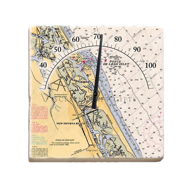 New Smyrna Beach, FL- Marble Thermometer