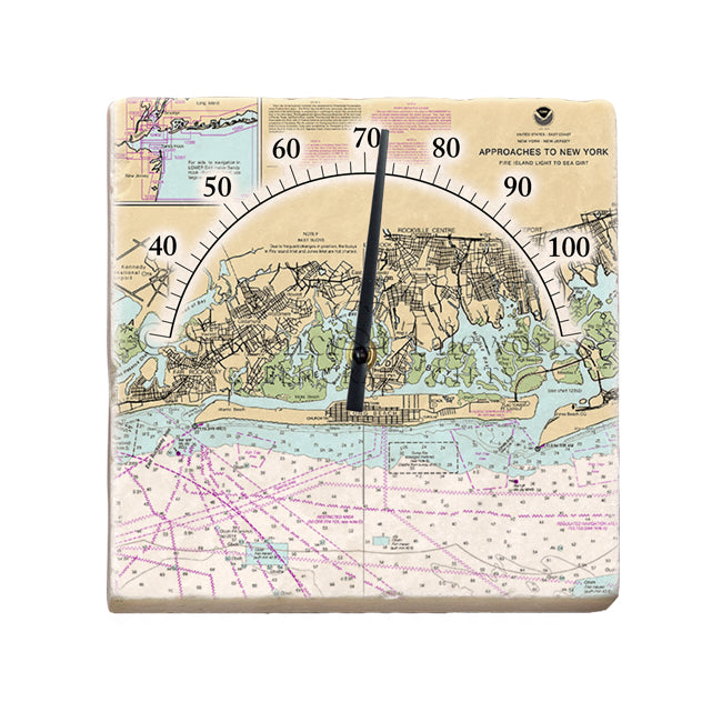Long Beach, NY- Marble Thermometer