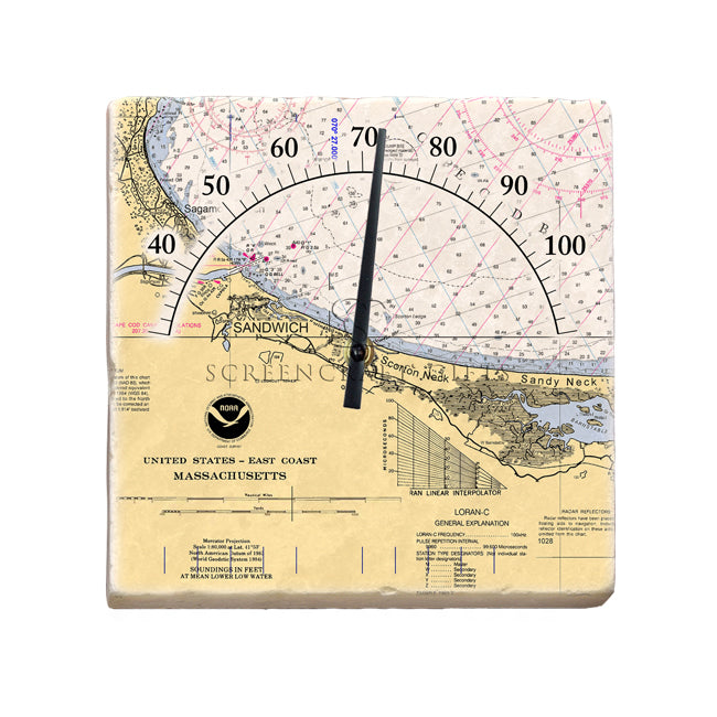 Sandwich, MA - Marble Thermometer