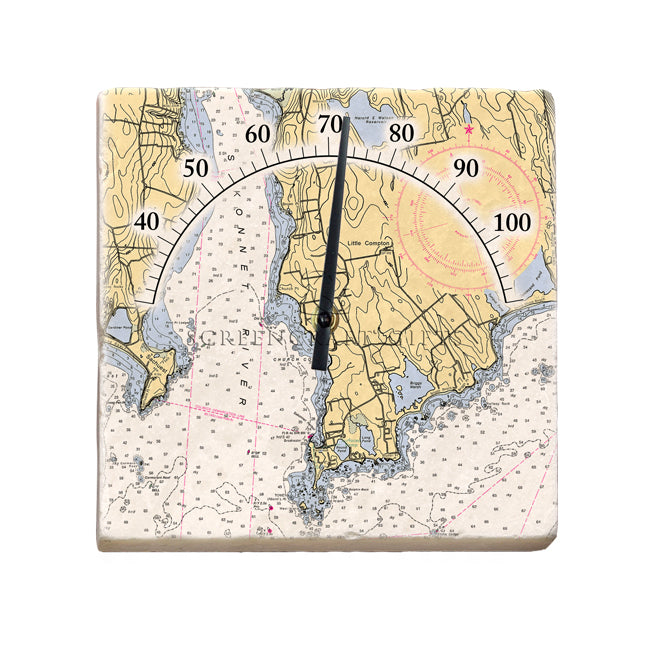 Little Compton, RI - Marble Thermometer