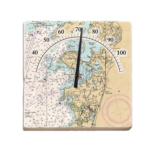 North Falmouth, MA  - Marble Thermometer