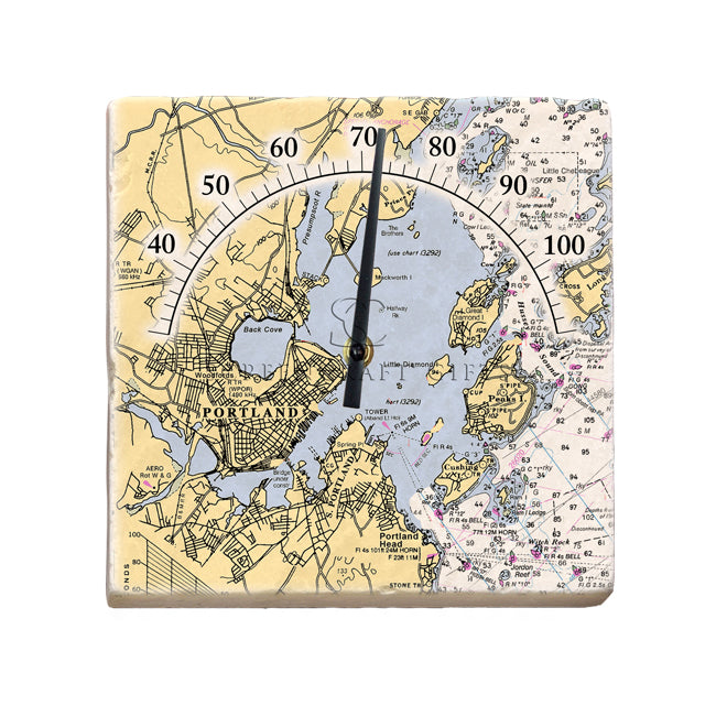 Portland, ME - Marble Thermometer