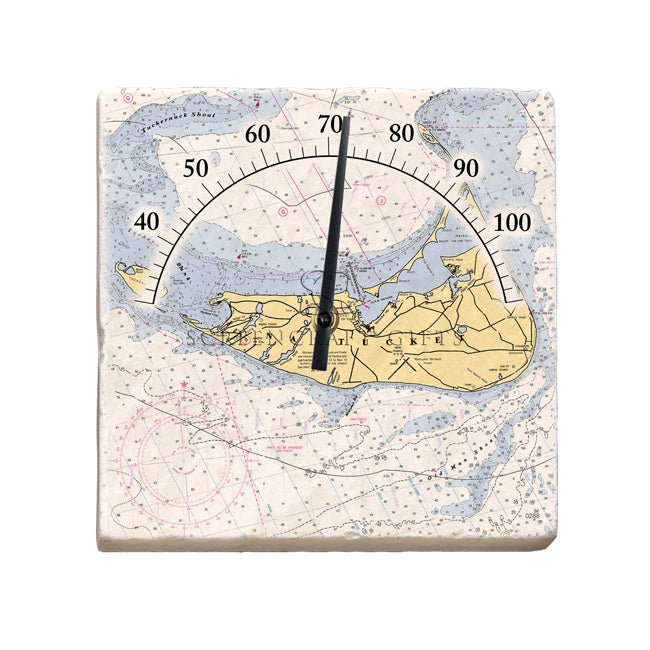 Nantucket, MA  - Marble Thermometer