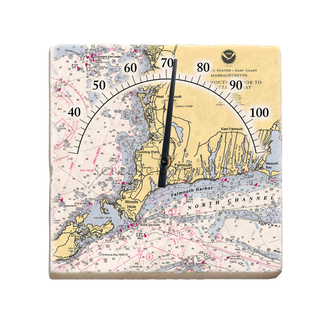 Woods Hole, MA - Marble Thermometer