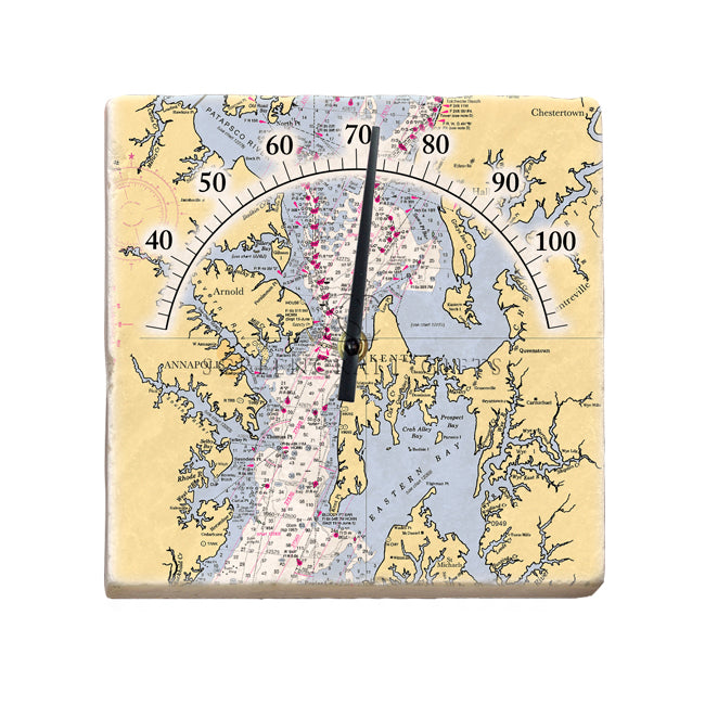 Chesapeake Bay - Marble Thermometer